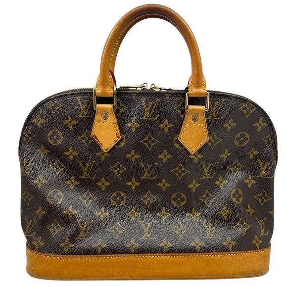 LOUIS VUITTON Authentic Brown Monogram Alma PM Bag